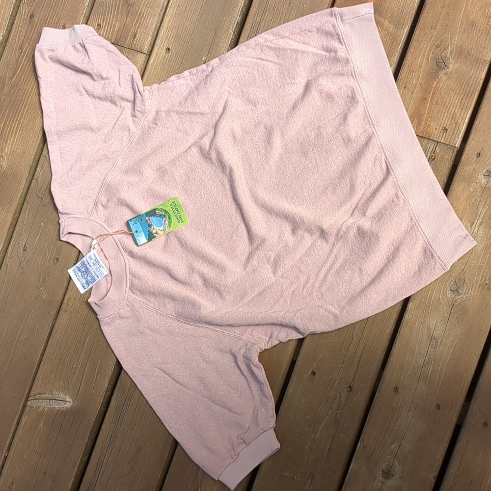 NWT Jungmaven Short Sleeve Raglan Fleece Sweatshirt